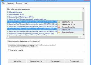 software - 1-abc.net File Encrypter 6.00 screenshot