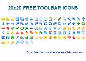 software - 20x20 Free Toolbar Icons 2013.1 screenshot