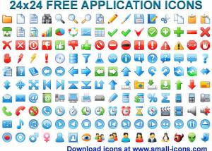 software - 24x24 Free Application Icons 2013.1 screenshot