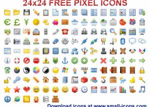 24x24 Free Pixel Icons screenshot