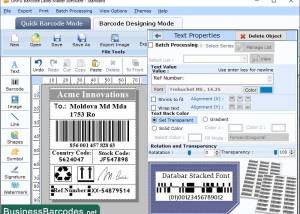 software - 2D Barcode Label Maker Software 6.9.7.5 screenshot