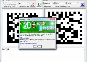 software - 2D Barcode Recognizer 1.0 screenshot