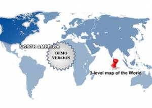 software - 3-Level World Map 1.1 screenshot