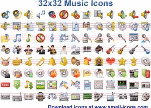 32x32 Music Icons screenshot