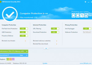 360 Internet Security 2013 -64bit screenshot