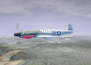 3D Flying P-51C Mustang Screensaver screenshot