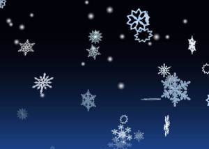 software - 3D Winter Snowflakes Screensaver 2.0 screenshot