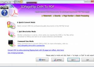 3DPageFlip CHM to PDF - freeware screenshot