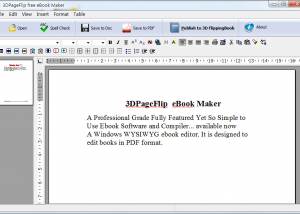 software - 3DPageFlip eBook Maker - freeware 2.0 screenshot