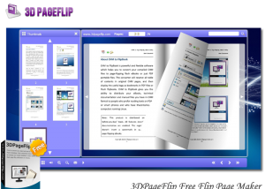 software - 3DPageFlip Free Flip Page Maker 1.0 screenshot