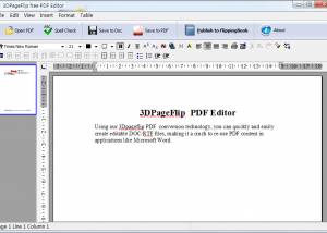 software - 3DPageFlip PDF Editor  - freeware 1.7 screenshot