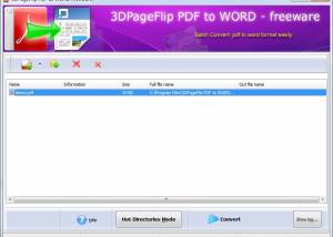 3DPageFlip PDF to Word - freeware screenshot