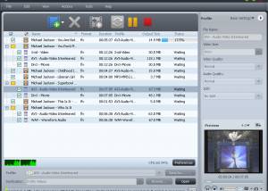 4Media FLV to AVI DivX Converter screenshot