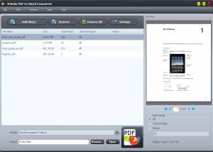 software - 4Media PDF to Word Converter 1.0.1.1019 screenshot