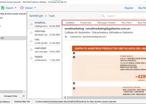 software - 4n6 OLM Forensics Tool 3.0 screenshot