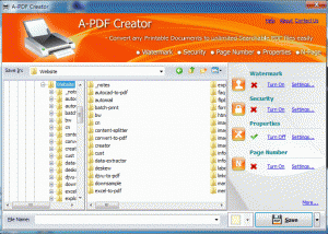 A-PDF Creator screenshot