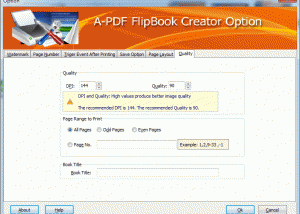 A-PDF FlipBook Creator screenshot