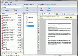 A-PDF Manual Split screenshot