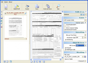 software - A4ScanDoc 2.0.9.8 screenshot