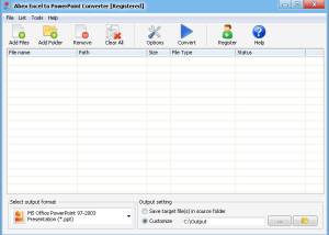 software - Abex Excel to PowerPoint Converter 4.5 screenshot