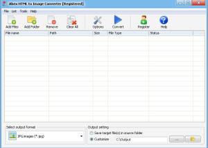 software - Abex HTML to Image Converter 4.5 screenshot