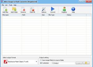 software - Abex Image to Flash Converter 4.5 screenshot