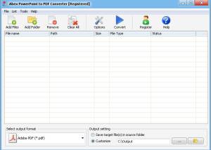 software - Abex PowerPoint to PDF Converter 4.5 screenshot