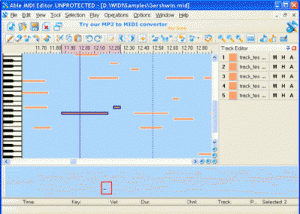 software - Able MIDI Editor 1.3 screenshot