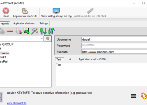 software - abylon KEYSAFE 23.60.1 screenshot