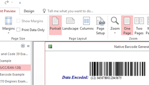 Access Code 128 Barcode Generator screenshot