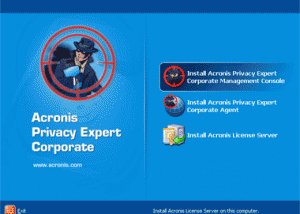 software - Acronis Privacy Expert Corporate 8.0 screenshot