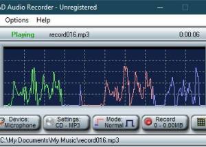 software - Active Audio Recorder 2.5 screenshot