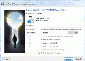 Active Password Changer screenshot