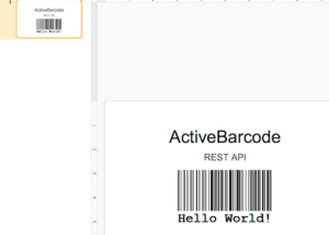 Full ActiveBarcode screenshot