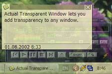 software - Actual Transparent Window 8.15.1 screenshot