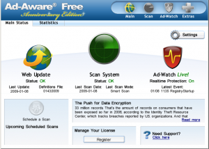 software - Ad-Aware 2008 Free 8.1.0 screenshot