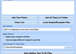 Add Data, Text & Characters To Files Software screenshot