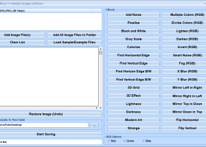 Add Effects To Multiple Images Software screenshot