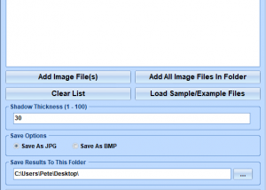 Add Shadow Border To Multiple Images Software screenshot