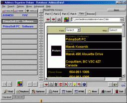 software - Address Organizer Deluxe 4.21 screenshot