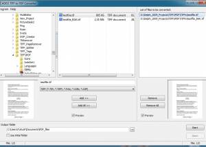 software - ADEO TIFF to PDF Converter 1.0.0 screenshot
