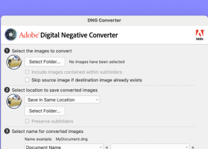 software - Adobe DNG Converter 16.5 screenshot