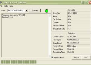 ADRC Hard Disk Checker screenshot