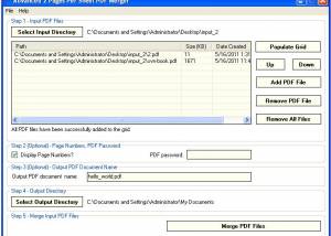 software - Advanced 2 Pages Per Sheet PDF Merger 1.12 screenshot