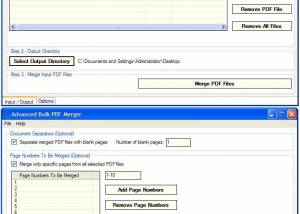 software - Advanced Bulk PDF Merger 1.12 screenshot