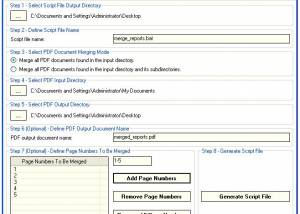 software - Advanced Command Line PDF Merger 1.8 screenshot