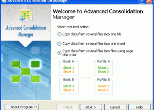 software - Advanced Consolidation Manager 1.1.1 screenshot