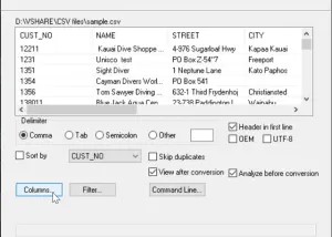 software - Advanced CSV Converter 7.55 screenshot