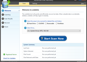 software - Advanced Disk Recovery 2.7.1200.18510 screenshot