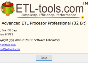 Full Advanced ETL Processor Professional screenshot